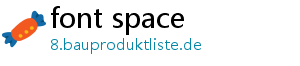 font space